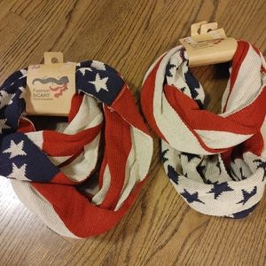 2 Women's neck scarves.